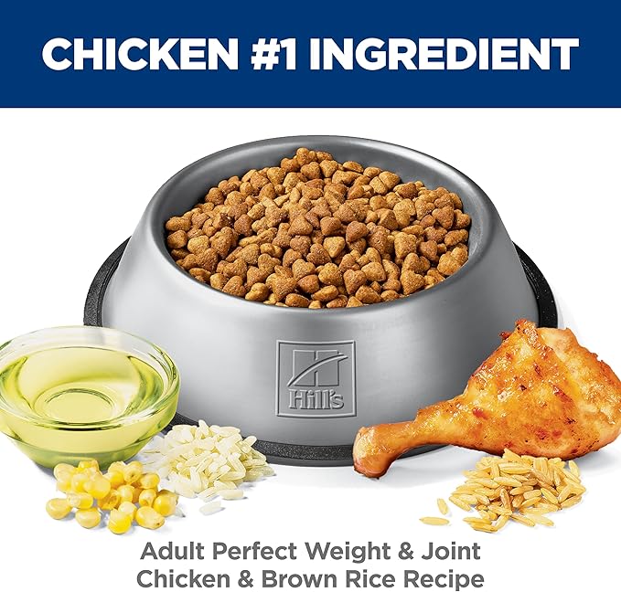 Hill's Science Diet Adult Perfect Weight & Joint Support Dry Dog Food, Chicken, 12 lb. Bag