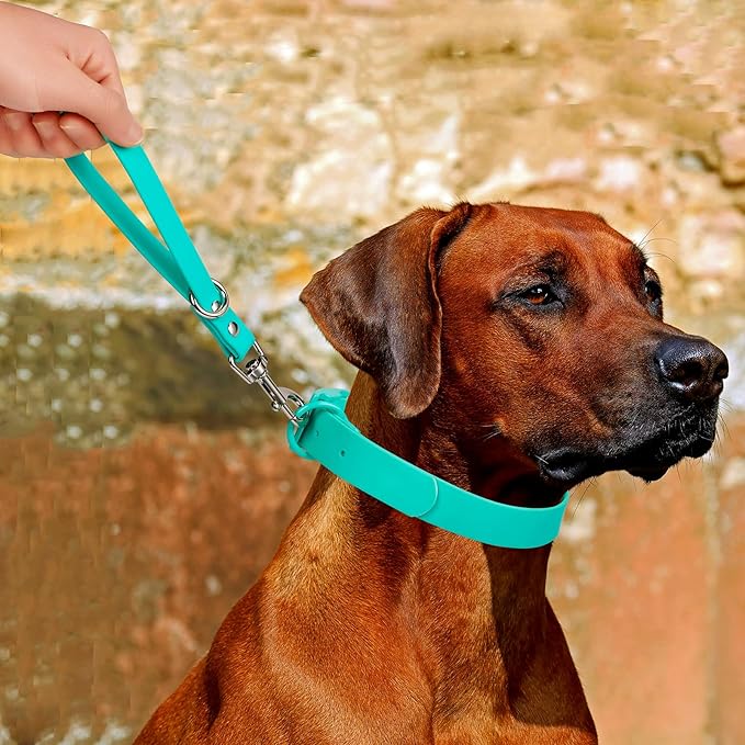 Short Dog Leash - 9 Inch Dogs Lead Grab Tab Heavy Duty Waterproof PVC Dog Training Traffic Leashes for Safety Control Behavior Correction Hiking Backup & All Breeds (Lavender, 9")
