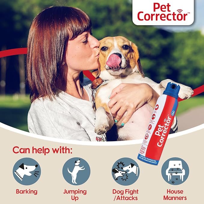 PET CORRECTOR Dog Trainer, 200ml. 8 Pack- Stops Barking, Jumping Up, Place Avoidance, Food Stealing, Dog Fights & Attacks. Help stop unwanted dog behaviour. Easy to use, safe, humane and effective.