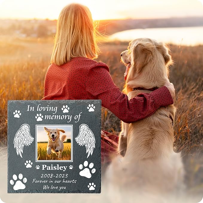 Memorial Gifts for Loss of Dog Custom Dog Memorial Stone, Pet Memorial Gifts, Pet Memorial Stones, Cemetery Decorations for Graves, Cat Memorial Gifts