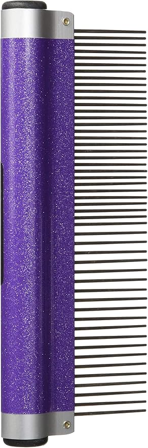 Resco USA-Made Wrap Comb for Pets, Combination, Sparkle Purple