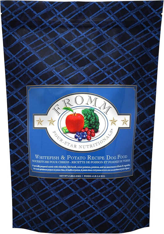 Fromm Four-Star Nutritionals Whitefish & Potato Dog Food - Premium Dry Dog Food - Whitefish Recipe - 4 lb