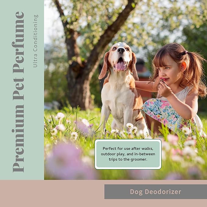 Begley's Pet Cologne and Deodorizer - Premium Essential Oil Dog Perfume Spray Long Lasting and Pet Odor Eliminator - Cat Perfume and Dog Cologne Spray - Peppermint - 8 oz