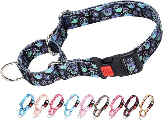 Martingale Dog Collar,Adjustable Nylon Heavy Duty Dog Collar for Small Medium Large Dog,Walking Training Boy and Girl Dogs