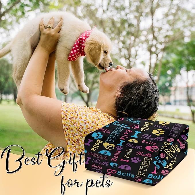 Custom Pet Blanket, Personalized Dog Blanket with Name, Customized Soft Flannel Blanket Gift for Pet Lover, Birthday, for Pet Animal Women Men Dog Lovers Memorial Gift