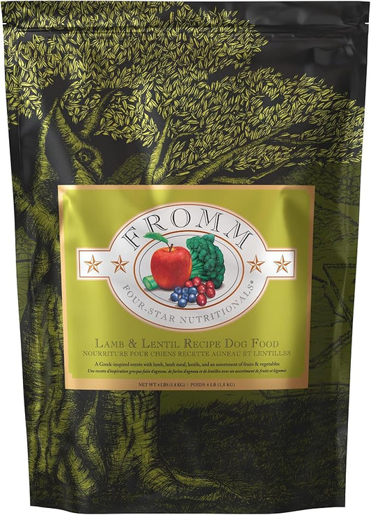 Fromm Four-Star Nutritionals Lamb & Lentil Dog Food - Premium Dry Dog Food - Lamb Recipe - 4 lb