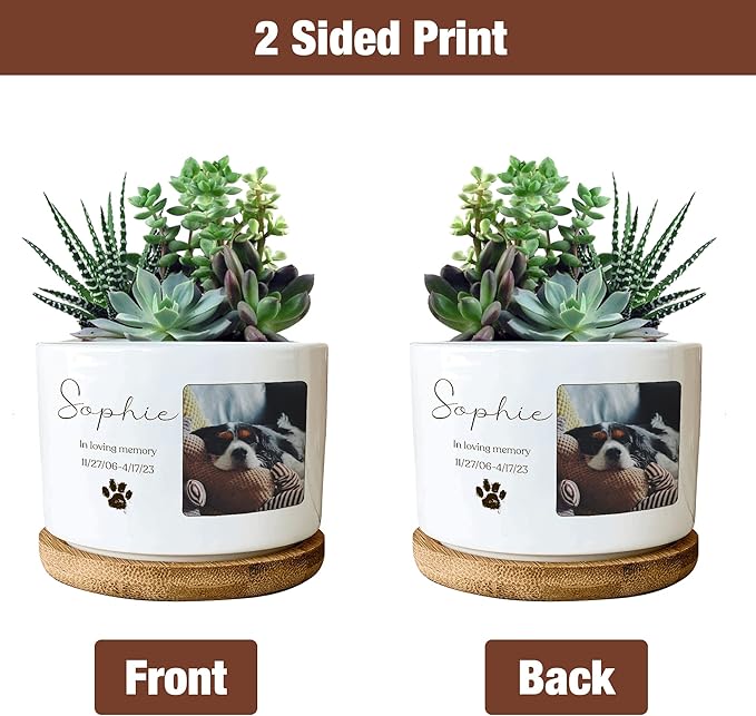 Personalized Dog Memorial Plant Pots for Grieving Pet Owners Personalized Plant Pots Pet Loss Gifts Cat Memorial Gifts Loss of Sympathy Garden or Yard