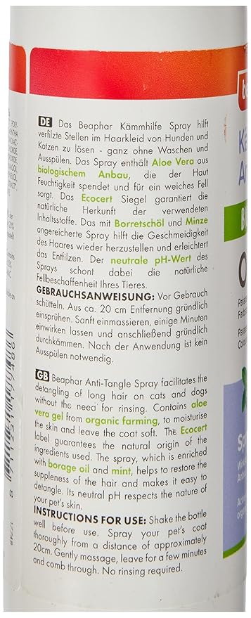 Beaphar BIO Cosmetic Spray Anti Tangle Dog & Cat