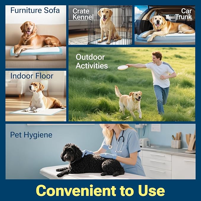 Extra Large Puppy Pads 28"x34",Super Absorbent Disposable Pee Pads for Dogs / Wee Wee Pads / Potty Training Pads, Incontinence Bed Underpads for Adults, 100 Count