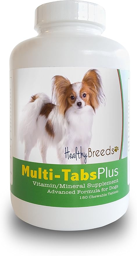 Healthy Breeds Papillon Multi-Tabs Plus Chewable Tablets 180 Count