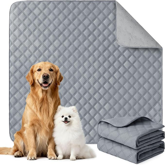 Eterish Reusable Washable Pee Pads for Dogs Large/Extra Large 31'' x 36'' 4 Pack, Absorbent Pet Puppy Dog Training Pads Non-Slip, Waterproof Whelping Potty Pads for Dogs Leak-Proof