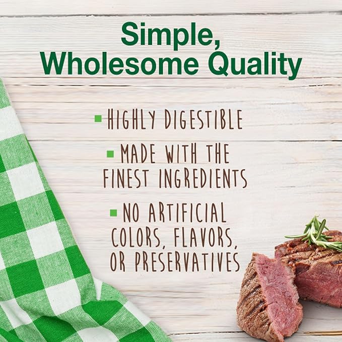 Nylabone Healthy Edibles Natural Dog Chews Long Lasting Meaty Center Beef Flavor Treats for Dogs, Small (12 Count) (Pack of 2)