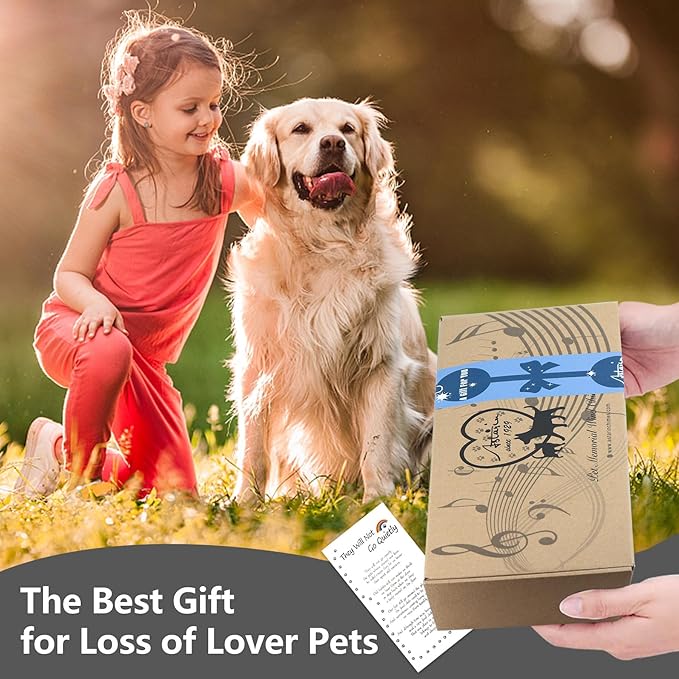 Pet Personalized Name Photo 30" Wind Chimes, Produced in USA Pet Memorial Gifts for Loss of Dog, Custom Picture Dog Remenbrance Gift in Memory, Sympathy Family Love Pets Dogs Cat Gift for Son Daughter