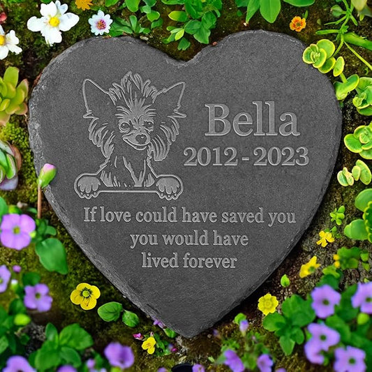 Personalized Chinese Crested Memorial, Chinese Crested Dog Memorial Stone, Loss of Chinese Crested, Chinese Crested Keepsake, in Loving Memory Chinese Crested