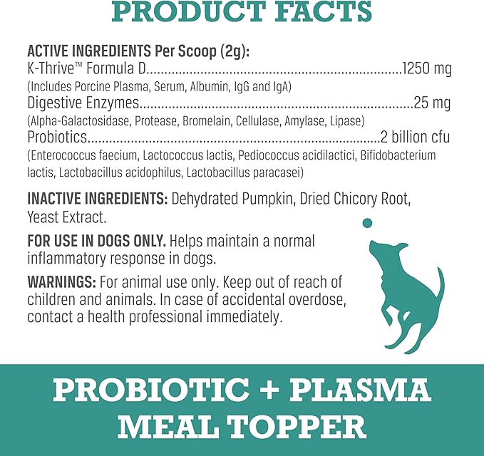 WINPRO Pet Gut Health & Probiotic + Plasma Meal Topper Bundle for Dogs (Plasma Powered Soft Chews and Meal Topper Powder for Digestive Health and Immune Health Support)