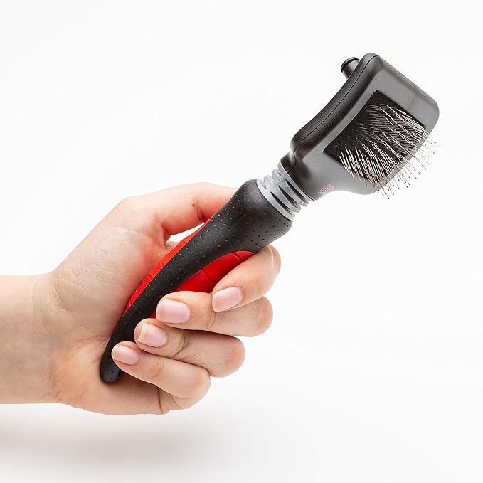 Mikki Dog, Cat, Puppy, Kitten Grooming Soft Pin Slicker Brush -For Knot, Tangles -Sml-Med Pet-Small