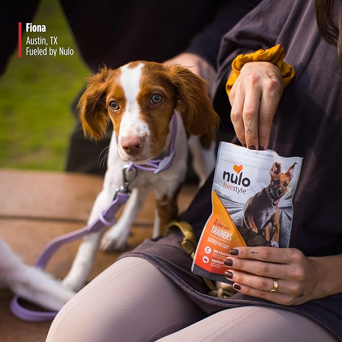 Nulo Trainers Salmon Recipe Grain-Free Low-Calorie Healthy Dog & Puppy Training Treats, 16 Ounce Pouch