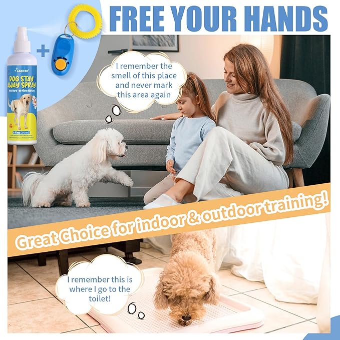 8 Oz Pet No More Marking for Indoors & Outdoor Use - Safe for Pets and Family - Dog-Friendly Spray to Curb Indoor Marking and Maintain a Clean Home