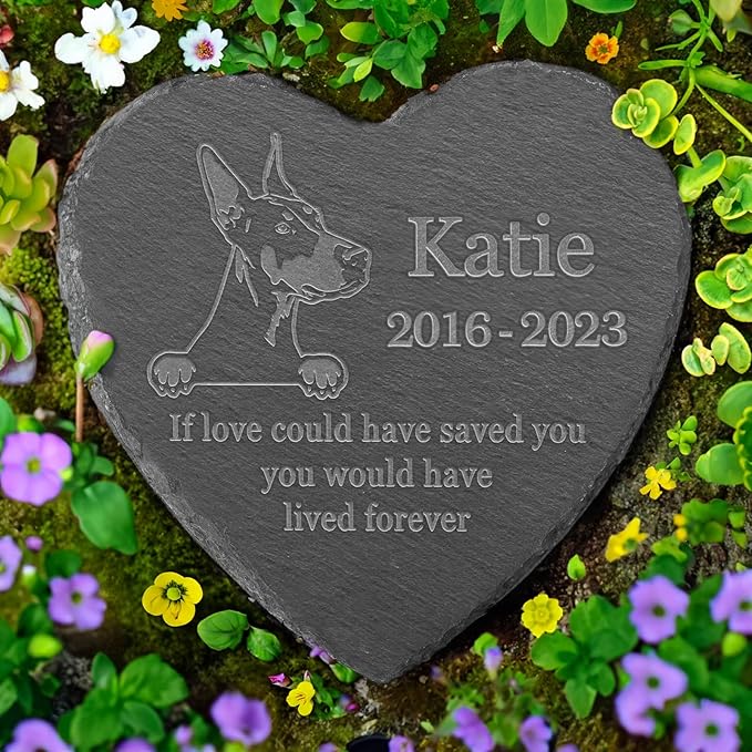 Personalized Dobermann Memorial, Dobermann Dog Memorial Stone, Loss of Dobermann, Dobermann Keepsake, in Loving Memory Dobermann
