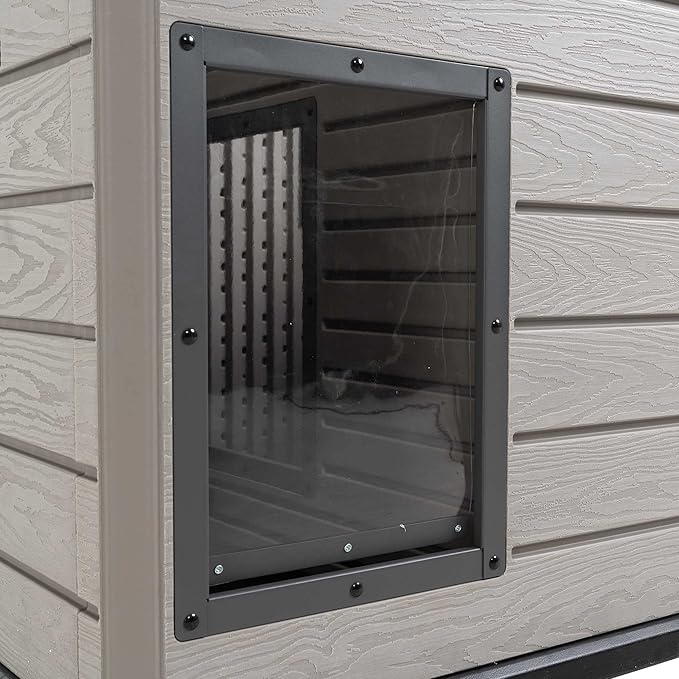 Lifetime Deluxe Dog House, Weather Protected with Adjustable Vents, Ideal Shelter for Medium to Large Dogs