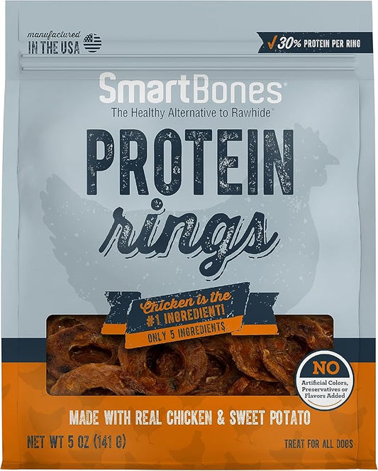 SmartBones Protein Rings with Real Chicken and Sweet Potato, 5 OZ