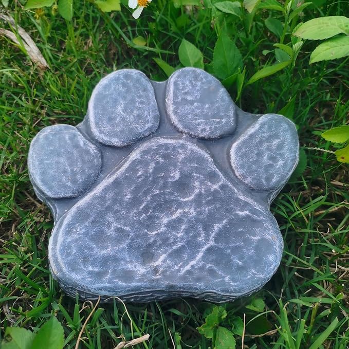 Personalized Dog Memorial Stones - Heartfelt Pet Memorial Stones for Dogs - Custom Dog Memorial Gifts - Eternal Garden Remembrance Stones for Beloved Pets - Engraved Sympathy Stones,Rock gray