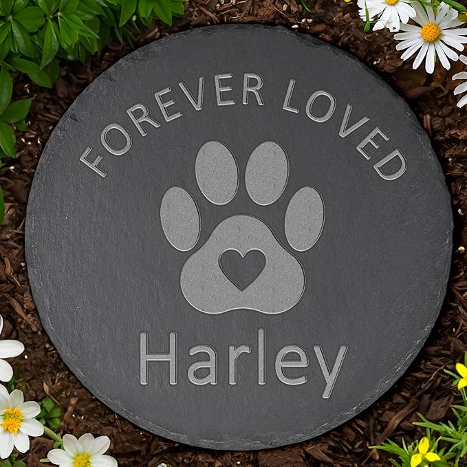 Pet Memorial Gift, Pet Memorial Stone, Sympathy Gift, Personalized Pet Memorial, Memorial Gift, Dog Memorial, Cat Memorial, Memorial Stone - Forever Loved