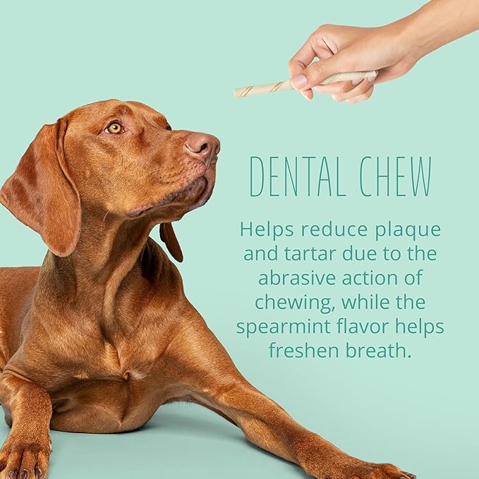 Better Belly Fresh Breath Dental Twist Sticks,Highly Digestible Rawhide for Dogs, 25 Count