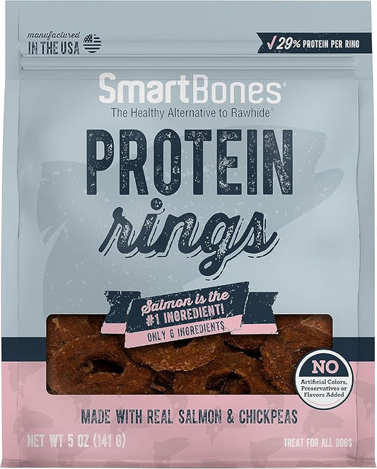 SmartBones Protein Rings with Real Salmon and Chickpeas, 5 OZ