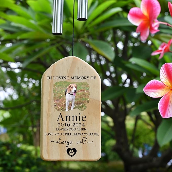 Dog Memorial Gifts for Loss of Dog, Pet Memorial Wind Chime, Pet Memorial Gifts, Pet Loss Gifts, Loss of Dog Sympathy Gift, Dog Remembrance Gift, in Memory of Dog Cat - Love You Still