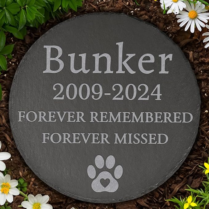Pet Memorial Gift, Pet Memorial Stone, Sympathy Gift, Personalized Pet Memorial, Memorial Gift, Dog Memorial, Cat Memorial, Memorial Stone - Forever Missed