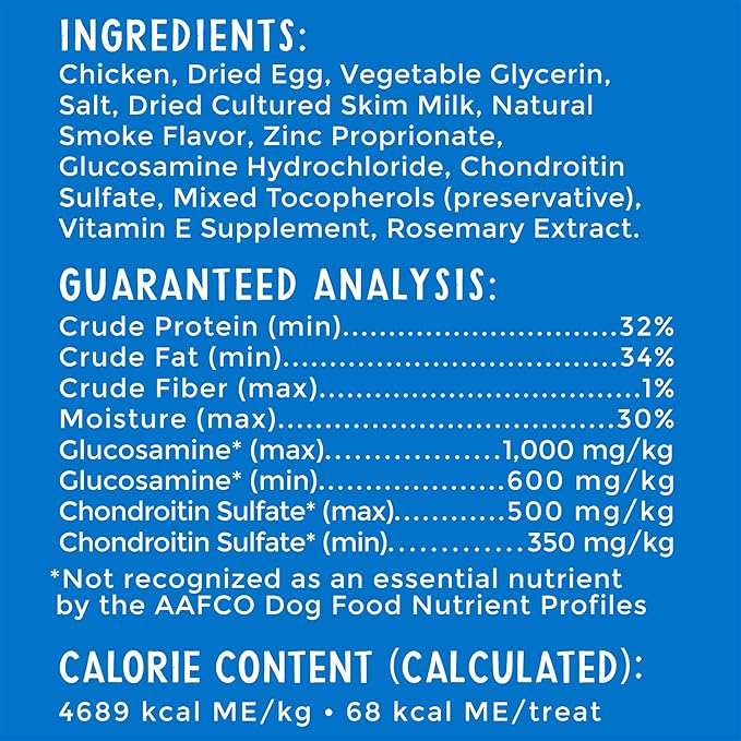 Happy Hips Grilled Dog Treats, Chicken, 12 oz. Pouch
