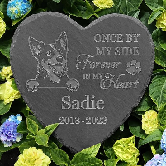 Blue Heller Memorial Gifts, Blue Heller Memorial Stone, Blue Heller Keepsake, in Loving Memory Blue Heller
