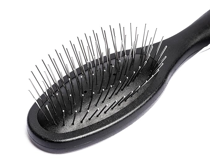 Premium Pet Pin Brush “Butter” – Comfortable Pin Brush for Dogs & Cats, Long & Short Hair, Stainless Steel Pins, Anti-Tangle Grooming Tool