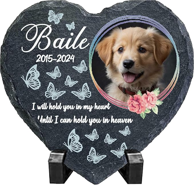 Dog Memorial Gifts for Loss of Dog Sympathy Gift,Dog Memorial Stone,Pet Memorial Gifts,Pet Loss Gifts,Pet Memorial Stones for Dogs Cemetery Decorations for Grave,Cat Memorial (bereavement gifts)