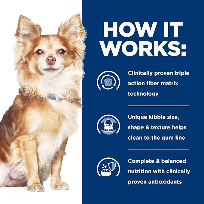 Hill's Prescription Diet t/d Dental Care Small Bites Chicken Flavor Dry Dog Food, Veterinary Diet, 5 lb. Bag
