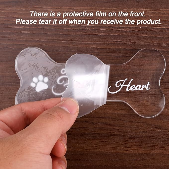Pet Memorial Ornament, Loss of Dog Cat Sympathy Gift Pet Remembrance Ornament Bone Shape Memorial Gifts Decoration for Dogs Puppy Keepsake