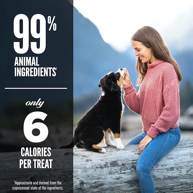 ORIJEN Grain Free High Protein Freeze Dried Dog Treats Grass Fed Lamb Recipe 3.25oz Bag