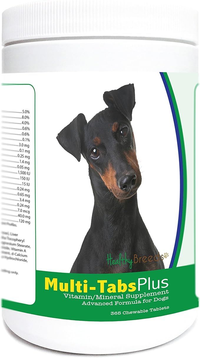 Healthy Breeds Manchester Terrier Multi-Tabs Plus Chewable Tablets 365 Count