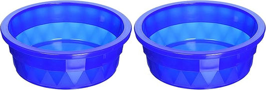 (2 Pack) Van Ness Heavyweight Translucent Large Crock Dish, 52 Ounce Per Bowl