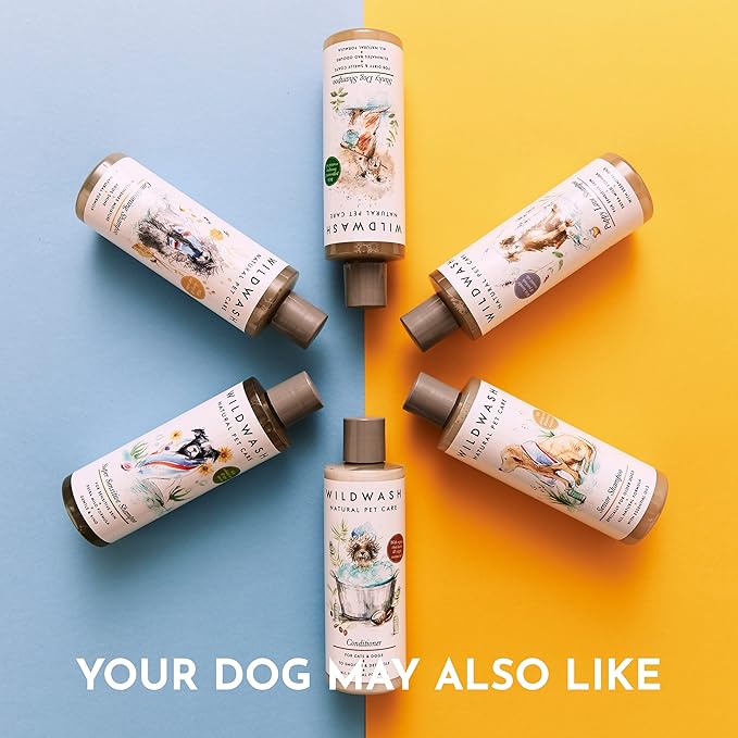 WildWash Smell Sweet Conditioning Spray for Dogs 150ml - Rose and Ylang Ylang to Freshen and Condition to Combat Odour - Natural, Sulphate and Paraben-Free for Sensitive Skin