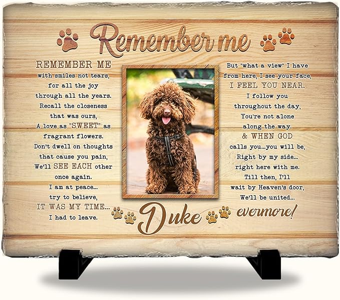 Custom Pet Memorial Personalized Cat Memorial Headstone | Personalized Gifts for Pet Owner In Memory of Dog Garden Stone | Best Remembrance Gifts In Loving Memory Dog Loss Gift for Pets Lover