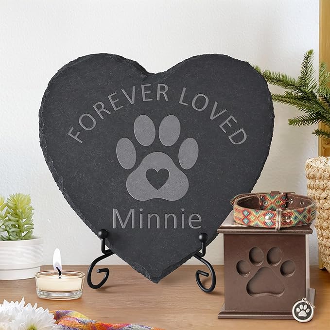 Personalized Pet Memorial Stone, Dog Memorial Gifts for Loss of Dog, Pet Loss Gifts, Pet Memorial, Loss of Dog Sympathy Gift, Dog Remembrance Gift, Pet Bereavement Gifts - Forever Loved