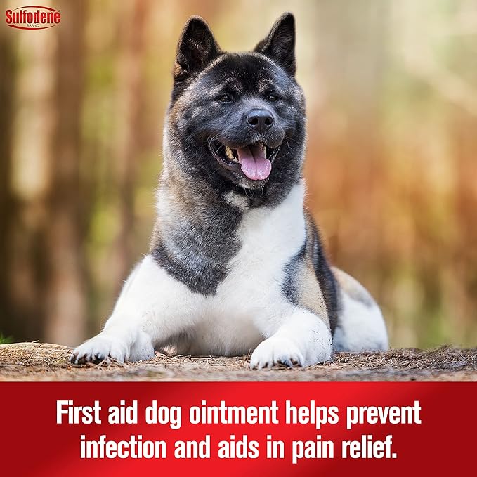 DOGSWELL Remedy + Recovery Hydrocortisone Lotion for Dogs (4 oz.) and Farnam Sulfodene Dog Wound Care Ointment (2 oz.)