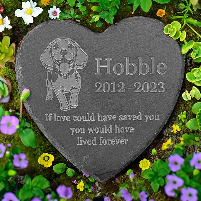 Personalized Beagle Memorial, Beagle Dog Memorial Stone, Loss of Beagle, Beagle Keepsake, in Memory of Beagle