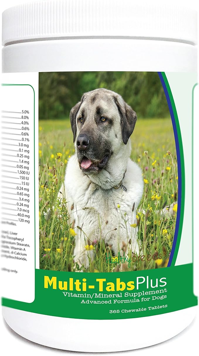 Healthy Breeds Anatolian Shepherd Dog Multi-Tabs Plus Chewable Tablets 365 Count