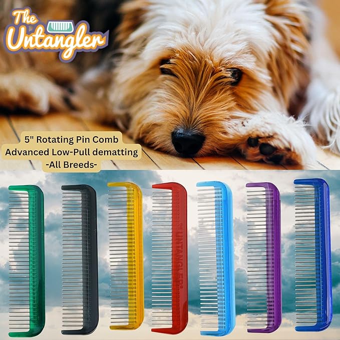 Pet Comb (5", Golden Amber)