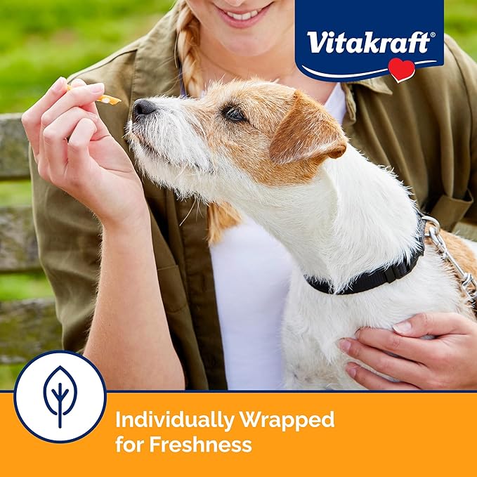 Vitakraft Treaties Dog Chew Treats - Made with 90% Chicken - Soft Jerky Treats - No Rawhide Chews - 56 Sticks (4 Count, Pack of 14)