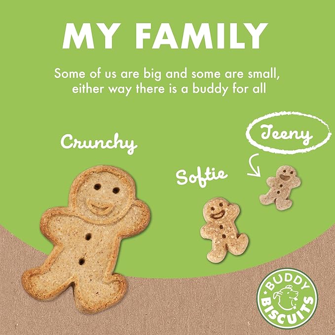 Buddy Biscuits 8 oz. Box Teeny Crunchy Dog Treats Made with Roasted Chicken