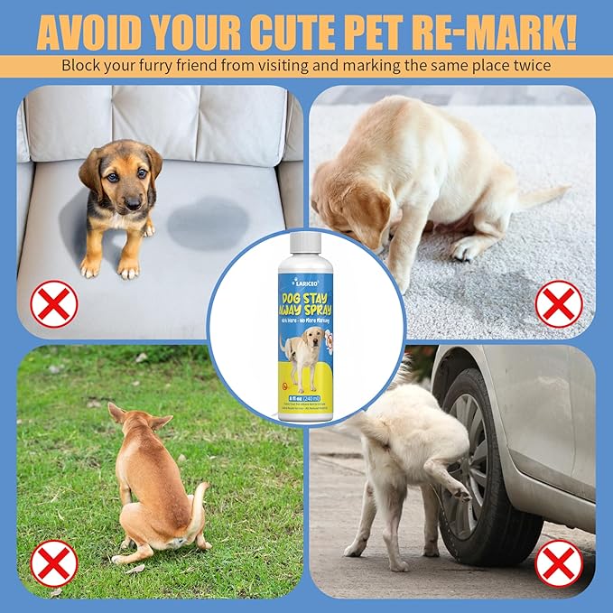 8 Oz Pet No More Marking for Indoors & Outdoor Use - Safe for Pets and Family - Dog-Friendly Spray to Curb Indoor Marking and Maintain a Clean Home